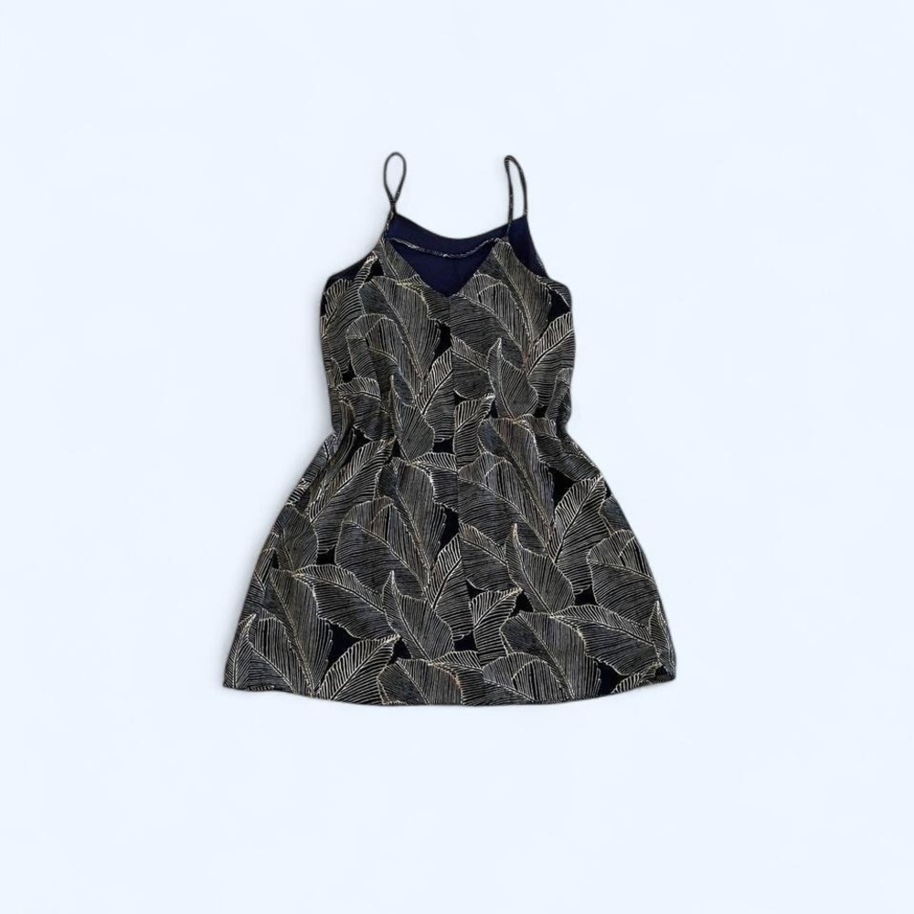 Navy tropical print mini dress size S‎ by Newport